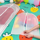 Kit 5 Peças Organizador Roupas: Translúcido com Tampa Protetora, Ideal para Casaco, Terno e Saco