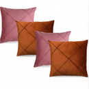 Kit 04 Almofadas Decorativas em Suede Drapeado 45x45cm