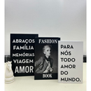 Kit 3 Caixas Livro Decorativas Organizadoras