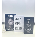 Kit 3 Caixas Livro Decorativas Organizadoras