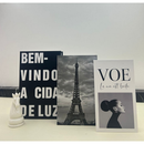 Kit 3 Caixas Livro Decorativas Organizadoras