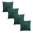 Kit 04 Almofadas Decorativas em Suede Drapeado 45x45cm