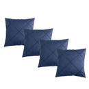 Kit 04 Almofadas Decorativas em Suede Drapeado 45x45cm