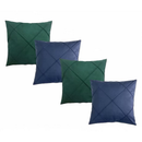 Kit 04 Almofadas Decorativas em Suede Drapeado 45x45cm