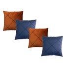 Kit 04 Almofadas Decorativas em Suede Drapeado 45x45cm