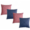 Kit 04 Almofadas Decorativas em Suede Drapeado 45x45cm