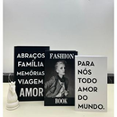 Kit 3 Caixas Livro Decorativas Organizadoras
