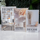 Kit 3 Caixas Livro Decorativas Organizadoras