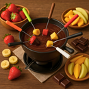 Aparelho de Fondue 11 Peças Aço Carbono com Garfinhos e Rechaud Queimador Para Queijo e Chocolate