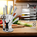 Kit de Facas para Cozinha com Suporte Giratório