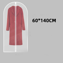 Kit 5 Peças Organizador Roupas: Translúcido com Tampa Protetora, Ideal para Casaco, Terno e Saco