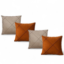 Kit 04 Almofadas Decorativas em Suede Drapeado 45x45cm