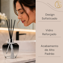 Kit 02 Vidros Estrela Degrade Preto Banheiro 280ml Sabonete E Difusor + Enfeite Luxo