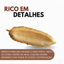 Bandeja Adorno Centro De Mesa Formato Folha Em Resina Decoração Casa – Elegante e Sofisticado