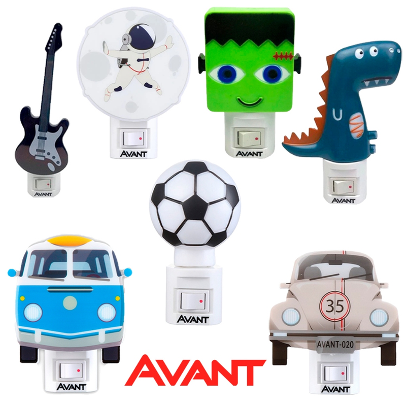 Luz Noturna Led Abajur Tomada Luminária Divertida Infantil 1w 3000k Avant