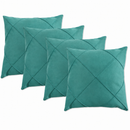 Kit 04 Almofadas Decorativas em Suede Drapeado 45x45cm