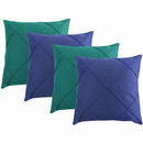 Kit 04 Almofadas Decorativas em Suede Drapeado 45x45cm