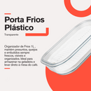 Kit Porta Frios Plástico Transparente com Tampa Pote Presunto Queijo 1L