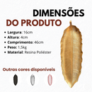Bandeja Adorno Centro De Mesa Formato Folha Em Resina Decoração Casa – Elegante e Sofisticado