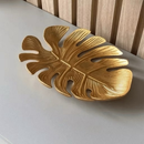 Centro de Mesa Folha Vazada Luxo | Bandeja Decorativa Organizadora
