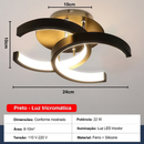Luminária de Teto LED Quadrada 3 Cores 22W — Design Geométrico Moderno
