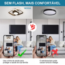 3 Cores(110-220V)Luminária de teto quadrada moderna dourada, com design geométrico e luz confortável sem cintilação