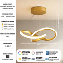 Lustre de Teto LED Nórdico Moderno 3 Cores — 110V/220V