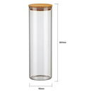 Kit Potes Herméticos Electrolux Porta Mantimentos com Tampa de Bambu para Cozinha