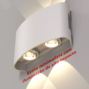 Arandela LED Meia Lua de Parede Luminária Fachos 4w 6w 8w 10w Branco Ou Preta Branco Quente Bivolt
