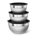 Conjunto 3 Bowls de Inox com Tampa Plástica Electrolux