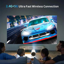 Projetor HY300 Original Portátil Smart Android 11 4K Ultra HD HDMI Wifi Bluetooth Alto Falante Embutido