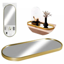 Bandeja Espelhada Decorativa Multiuso – Banheiro, Lavabo e Penteadeira