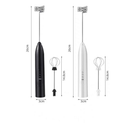 Batedor Misturador Mixer Elétrico para Bebidas Leite Café Clara de Ovo 2 em 1
