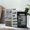 Kit 3 Caixas Livro Decorativas Organizadoras