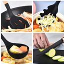 KIT 12 Peças de Utensílios Para Cozinha em Silicone e Bambu