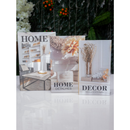Conjunto de Caixa Livro Decorativa Organizadora Para Joias e Documentos 3pcs Papel