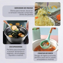 KIT 12 Peças de Utensílios Para Cozinha em Silicone e Bambu