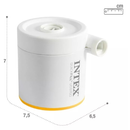 Bomba de Inflar Elétrica USB Intex Mini Quick Fill 150 Bivolt com 2 bicos 66616 Serve p colchão inflável piscina boia