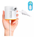 Bomba de Inflar Elétrica USB Intex Mini Quick Fill 150 Bivolt com 2 bicos 66616 Serve p colchão inflável piscina boia