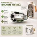 Garrafa Térmica Inox 1L com Display LED para Chá e Café
