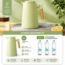 Garrafa Térmica Inox 1L com Display LED para Chá e Café
