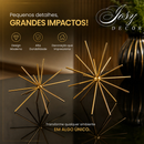 Kit Decorativo Ouriço Luxo 2 ou 3 Peças Decoração Moderna Sala Estante Elegante Casa